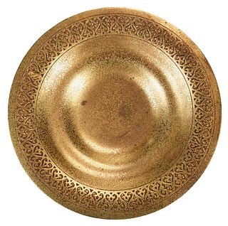 Tiffany Studios Gilt Bronze Low Dish
