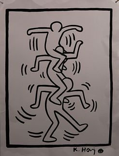 Keith Haring, Acrylic on Paper