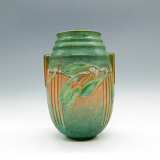 Roseville Pottery Handled Vase, Laurel