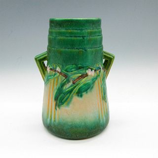 Roseville Pottery Double Handled Vase, Laurel