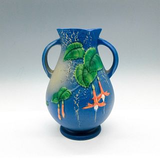 Roseville Pottery Double Handled Vase, Fuchsia