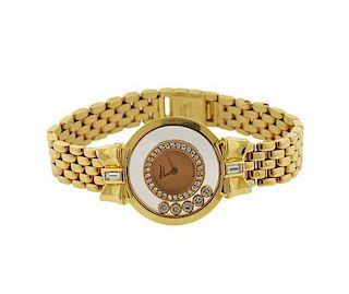 Chopard Happy Diamonds 18K Gold Lady&#39;s Watch