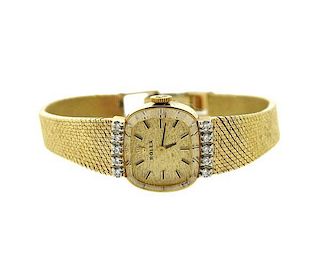 Rolex 14K Gold Diamond Lady&#39;s Watch