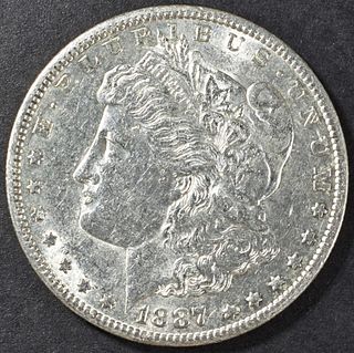 1887-S MORGAN DOLLAR AU