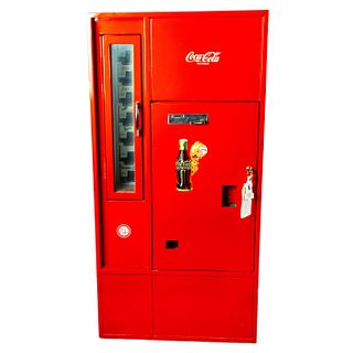 Vintage Coca Cola Vending Machine, Restored