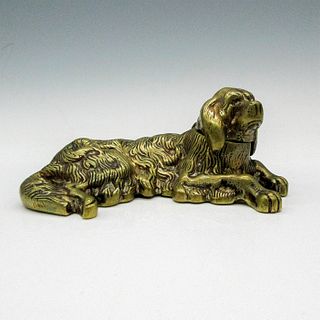 Bronze Irish Setter Dog Inkwell