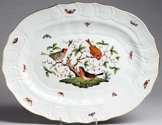 Hand-Painted Hungarian Porcelain Serving Platter