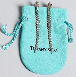 Elsa Peretti Tiffany Sterling Snake Drop Earrings