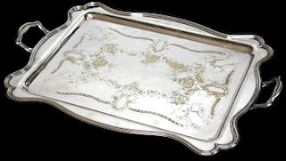 Very Large Barbour Silver-Plate Serving Tray
