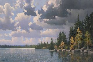 Michael Stack b. 1947 Master AOA | Autumn on the Yellowstone