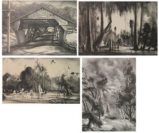 4 Victoria H. Huntley lithographs