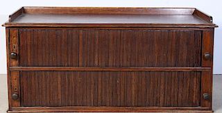 Walnut Tambour Cabinet