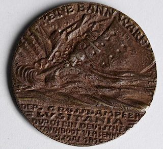 Replica Karl Goetz "Lusitania" Bronzed Medal