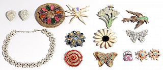 13 Costume Jewelry Pieces Including Ivana
