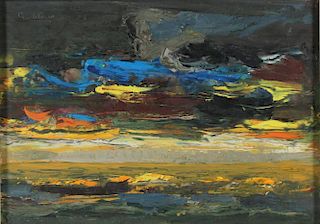 Jack Godderis (Belgium, 1916-1971) Oil on Paper