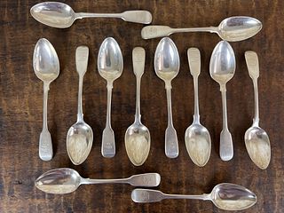 Set of English Silver Spoons