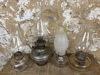 Four Kerosene Lamps