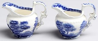 Pair Of Miniature Spode Porcelain Creamers