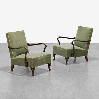 Antique Swedish Lounge Chairs