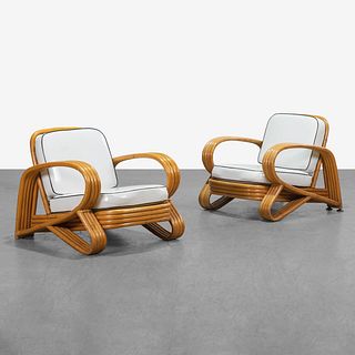 Paul Frankl (After) - Rattan Lounge Chairs