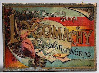 "Logomacy, or, War of Words," 1887 Board Game