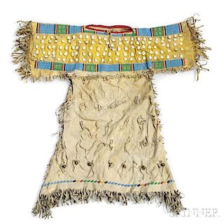 Southern Cheyenne Beaded Hide Child's Dress