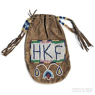 Sioux Beaded Hide Bag