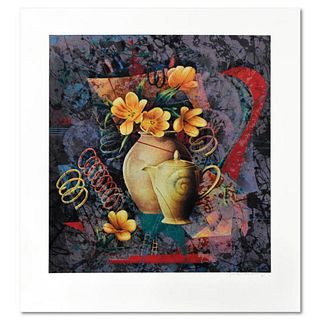 Yankel Ginzburg, "Tea In The Afternoon" Limited Edition Serigraph, Numbered and Hand Signed with Letter of Authenticity.