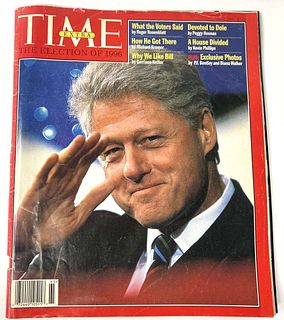 Rare 1996 Clinton TIME Magazine