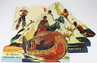 Dr Morse'S Indian Root Pills Litho Displays & Poster (5 Pcs)