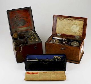 3 19Th C Electrical Medical Quackery Devices