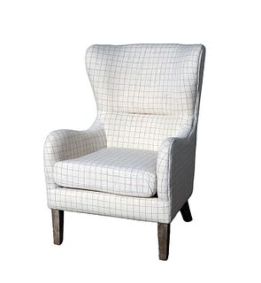 Brand New Modern, Cream Colored Wingback Chair by Madison Park