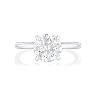 2.12-Carat Round Brilliant Cut Diamond Ring, GIA Certified K/SI2