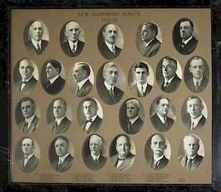 Framed 1921-1922 New Hampshire State Senate Photo