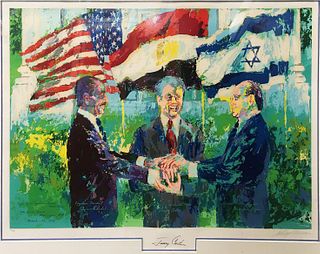 Leroy Neiman - White House Egyptian Israeli Peace Treaty