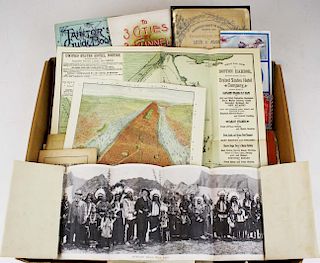 Late 19Th- 20Th  C Travel Pamphlets Incl Fold Out Maps
