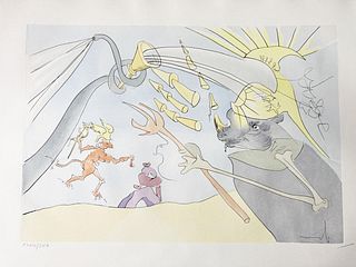 Salvador Dali - L'Elephant et le Singe de Jupiter