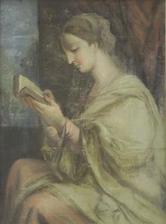 Attributed to Pontormo (Jacopo Carucci). Pastel on