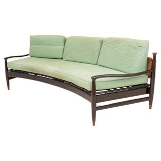 Scandinavian Modern Semicircular Sofa, 1960s