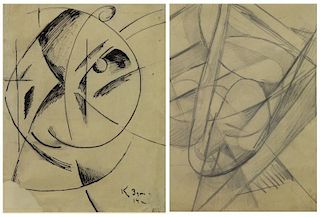 ZDANEVITCH, Kiril. Two Drawings on Paper.