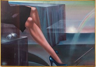 Joao Antas "Rayban" Acrylic on Canvas, 1985