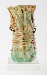 Ancient Roman Glass Double Unguentarium