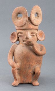 Pre-Columbian Colima Redware Figural Vessel