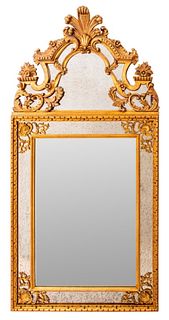 French Regence Style Gilt Wood Mirror
