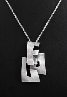 Frank Gehry for Tiffany & Co Silver "FOG" Necklace