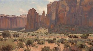 Karl Thomas b. 1948 | Riders in Monument Valley