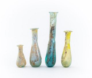 Ancient Roman Glass Unguentaria or Vials, 4