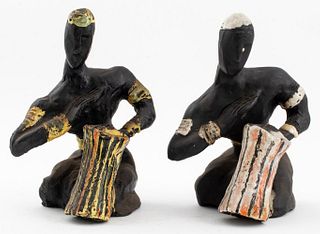 Manuel Felguerez Style Ceramic Sculptures, 2