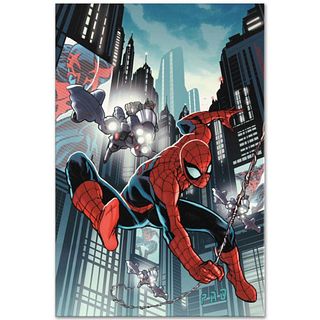 Marvel Comics "Timestorm 2009/2099: Spider-Man One-Shot #1" Numbered Limited Edition Giclee on Canvas by Paul Renaud with COA.