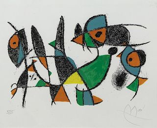 MIRO, Joan. Plate 10 From "Lithographs II"